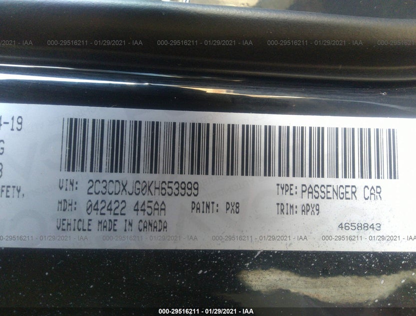 2C3CDXJG0KH653999