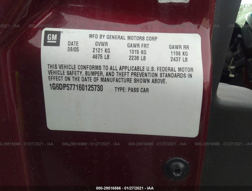 1G6DP577160125730