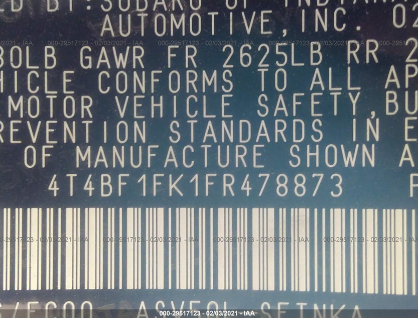 4T4BF1FK1FR478873