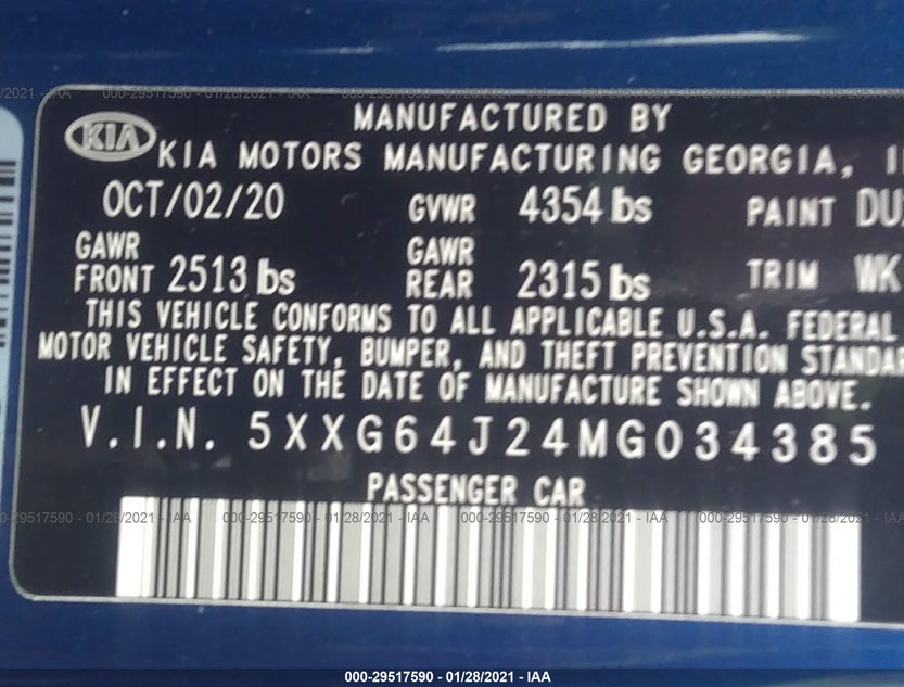 5XXG64J24MG034385