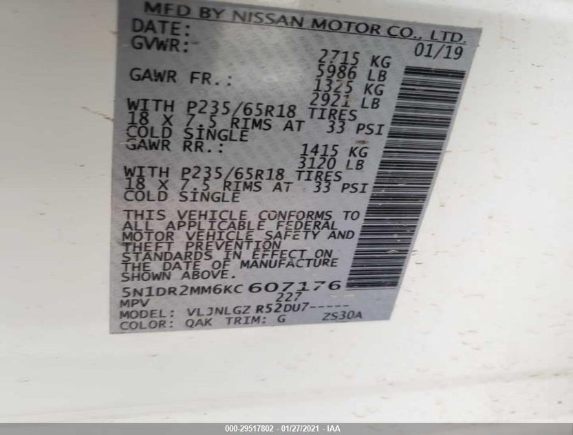 5N1DR2MM6KC607176