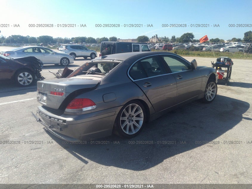 2003 BMW 745I VIN: WBAGL63493DP61899 Lot: 29520628