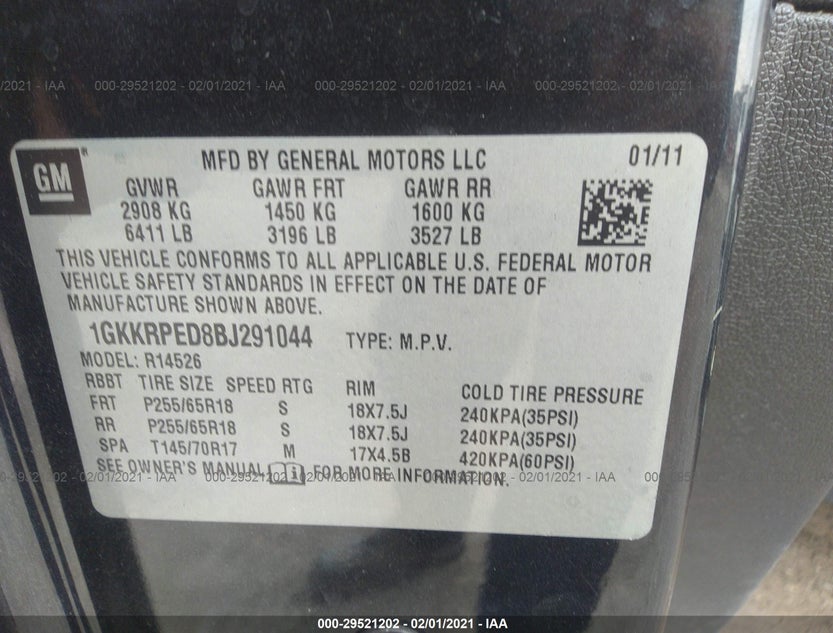 1GKKRPED8BJ291044