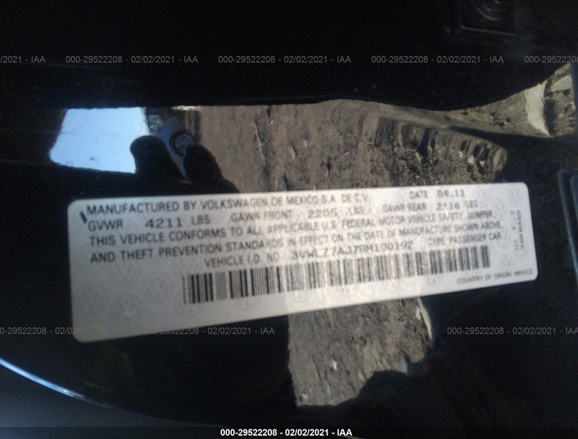 3VWLZ7AJ7BM100192