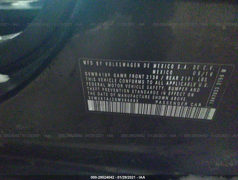 3VW267AJ2GM384083