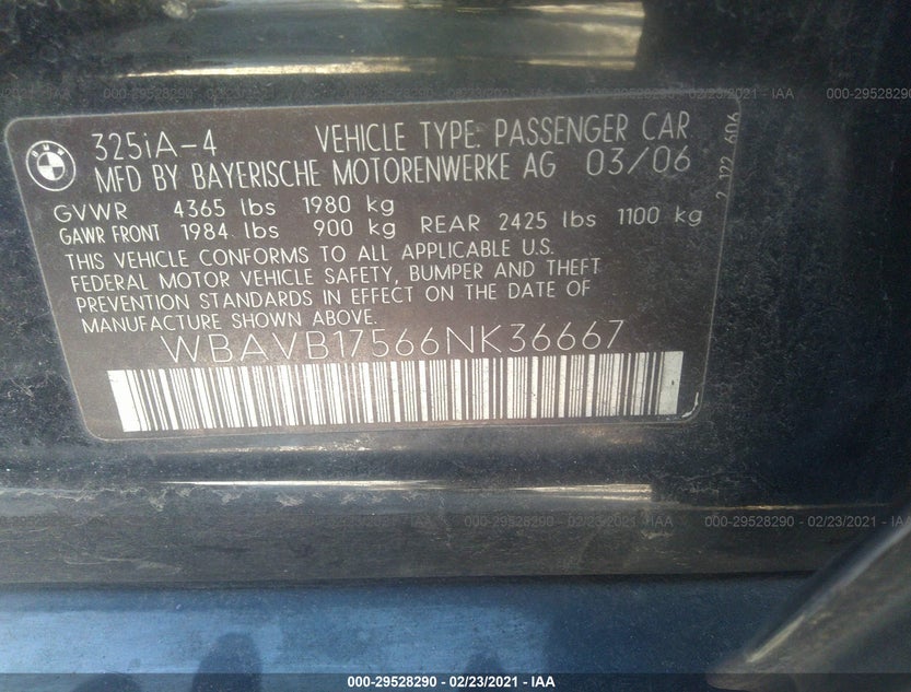 WBAVB17566NK36667