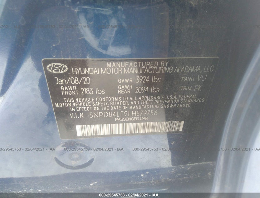 5NPD84LF9LH579756