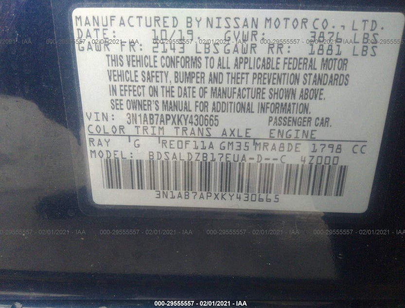 3N1AB7APXKY430665