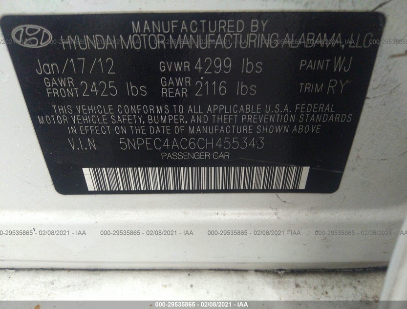 5NPEC4AC6CH455343