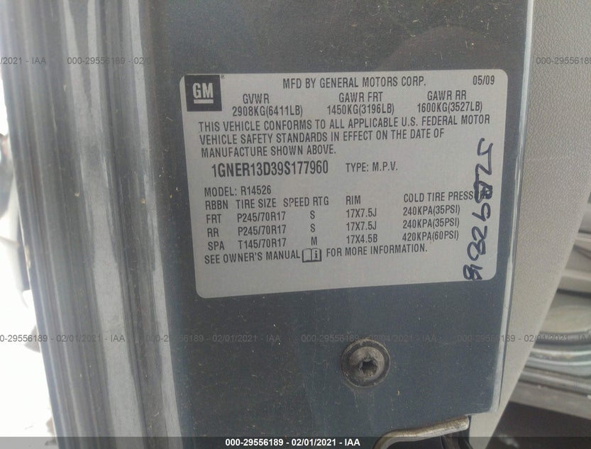 1GNER13D39S177960