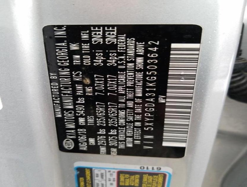 5XYPGDA31KG503642