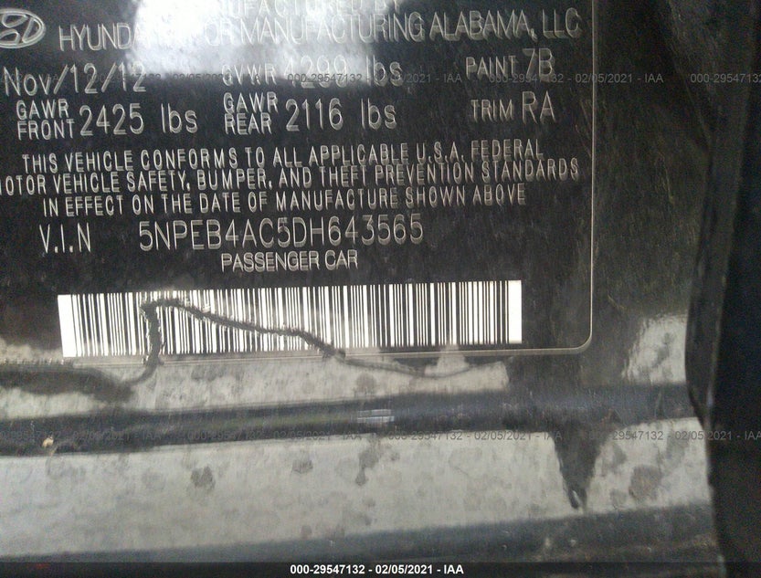 5NPEB4AC5DH643565