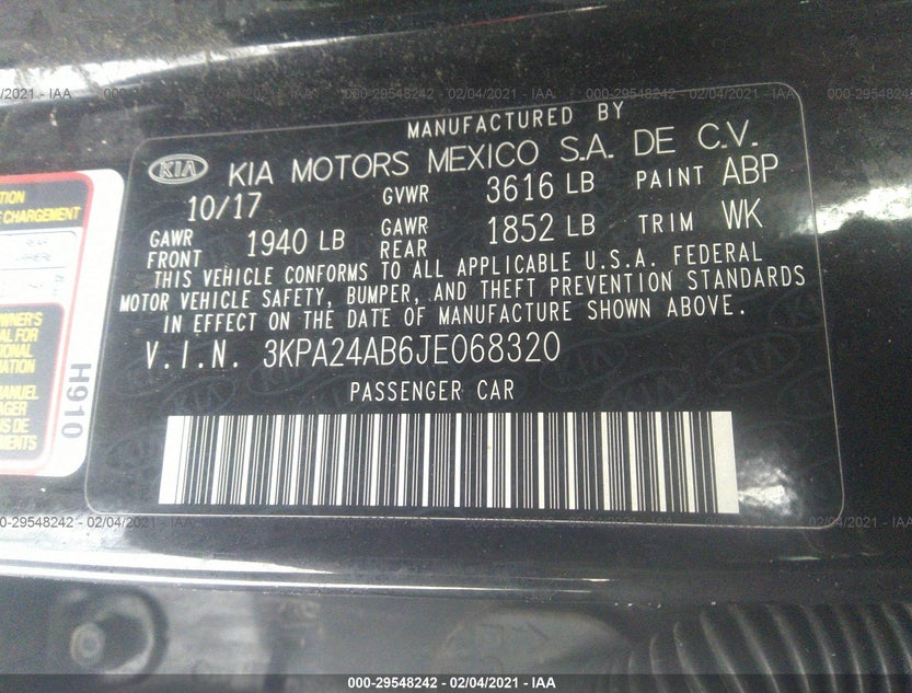 3KPA24AB6JE068320