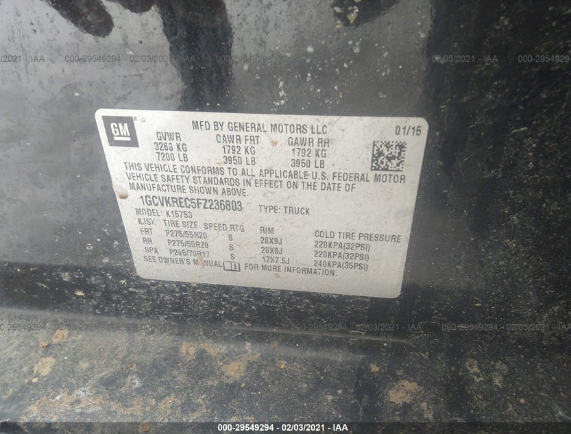 1GCVKREC5FZ236803