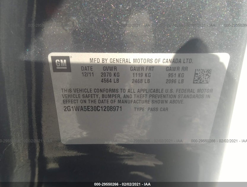 2G1WA5E30C1208971