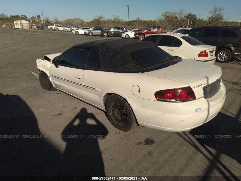 2002 Chrysler Sebring Lx VIN: 1C3EL45R02N182871 Lot: 29562411