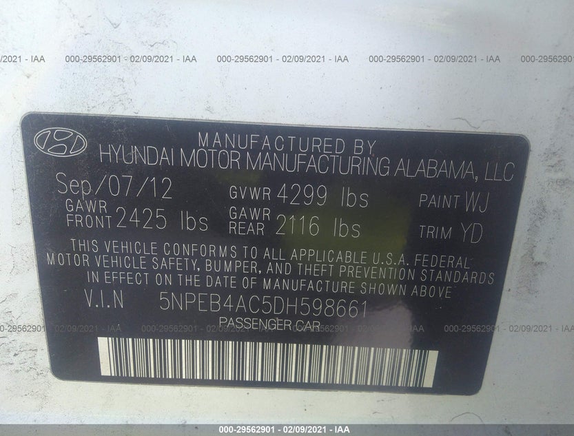 5NPEB4AC5DH598661