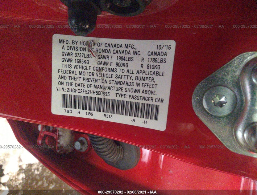 2HGFC2F52HH500895