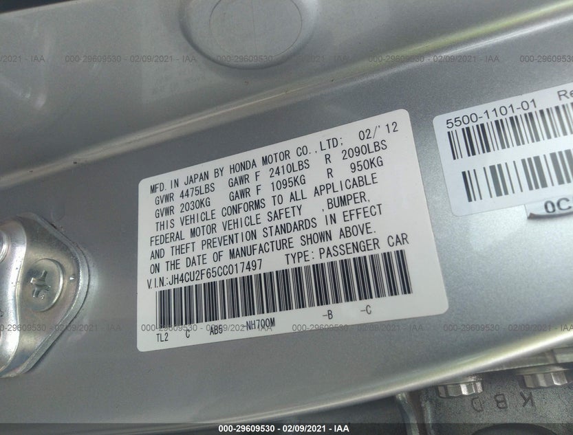 JH4CU2F65CC017497