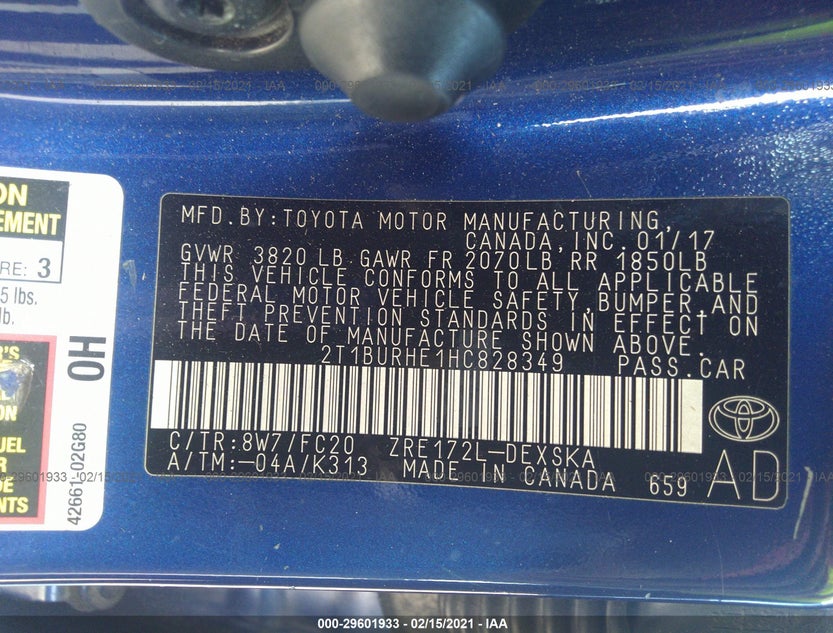 2T1BURHE1HC828349