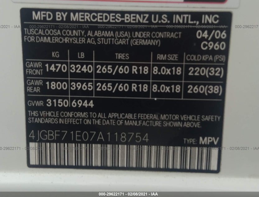 4JGBF71E07A118754