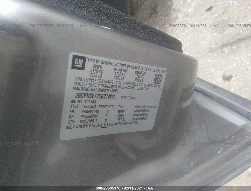 3GCPKSE72CG274861
