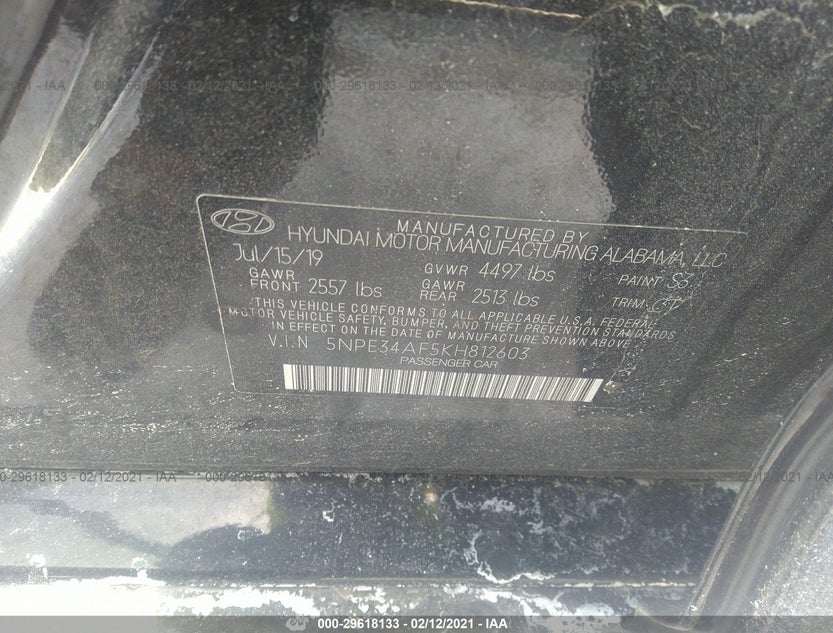 5NPE34AF5KH812603