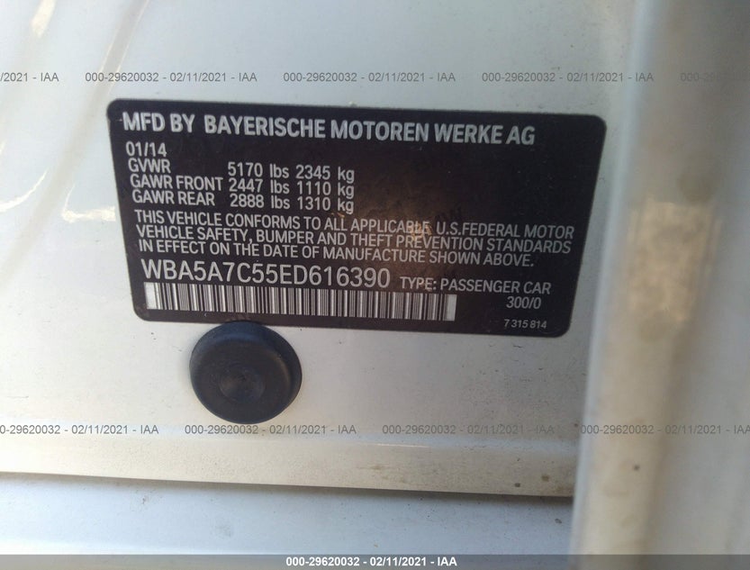 WBA5A7C55ED616390