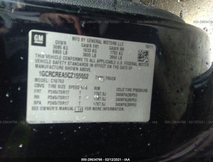 1GCRCREA5CZ155552
