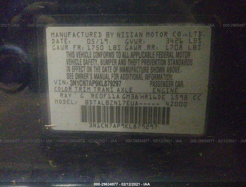 3N1CN7AP9KL879297