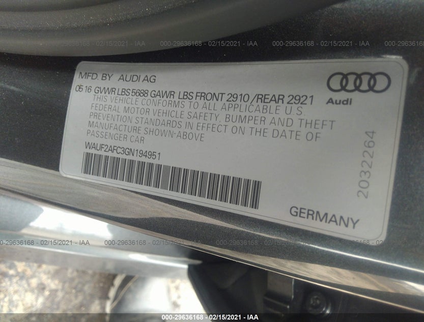 WAUF2AFC3GN194951
