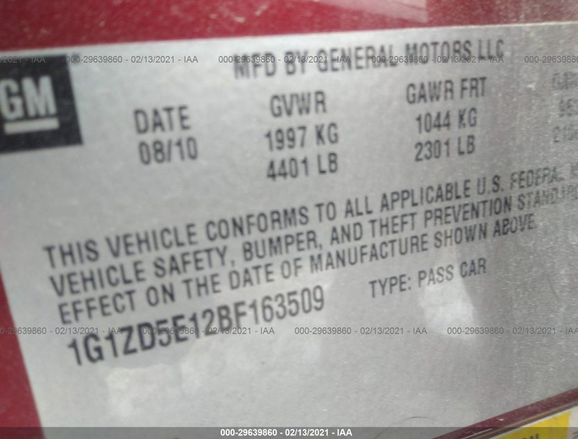 1G1ZD5E12BF163509