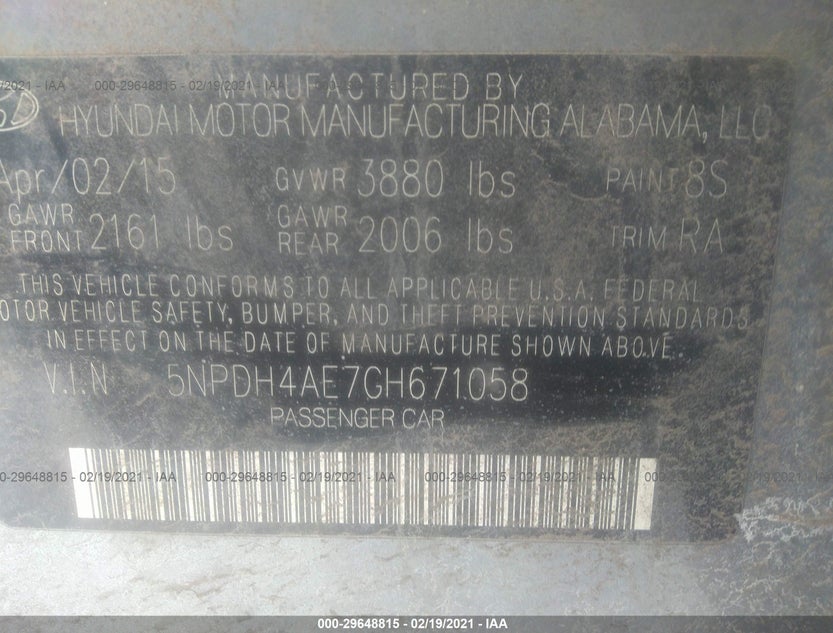 5NPDH4AE7GH671058