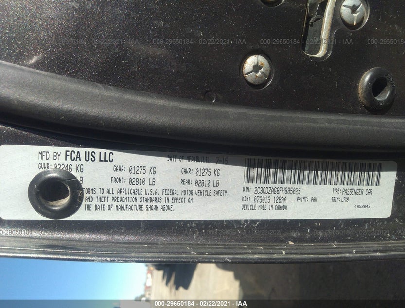 2C3CDZAG8FH885025