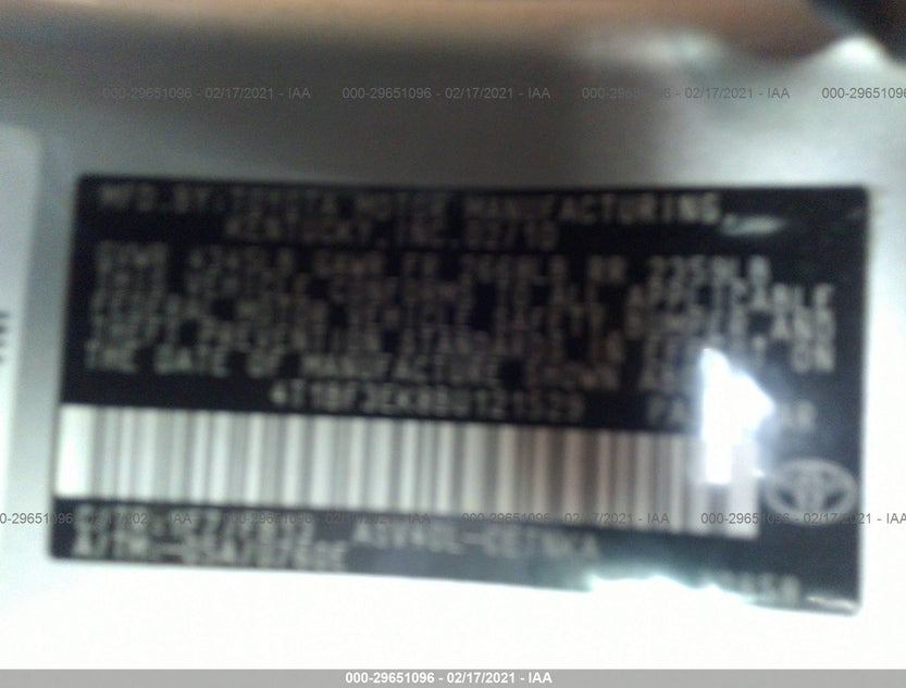 4T1BF3EK8BU121529