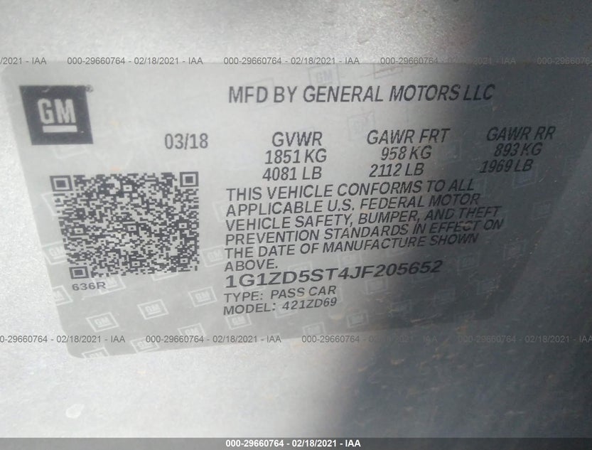 1G1ZD5ST4JF205652