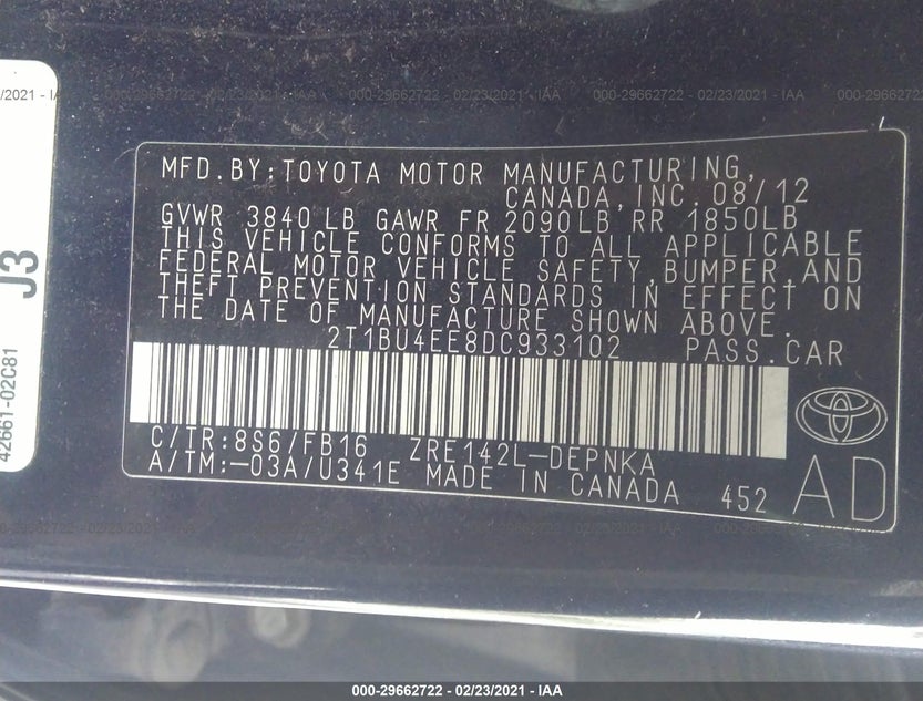 2T1BU4EE8DC933102