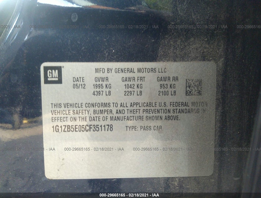 1G1ZB5E05CF351178