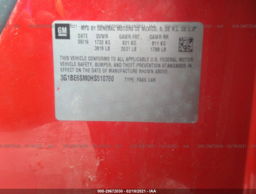 3G1BE6SM0HS510780