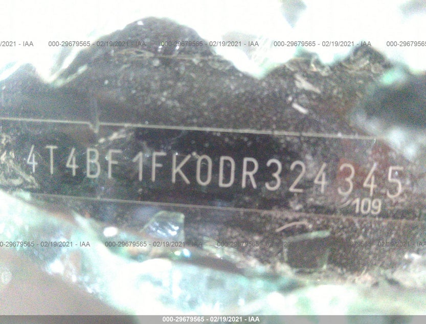 4T4BF1FK0DR324345
