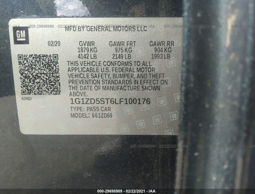 1G1ZD5ST6LF100176