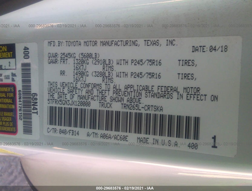 5TFRX5GN3JX120000