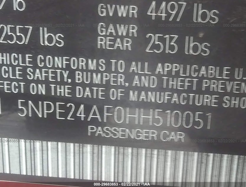 5NPE24AF0HH510051