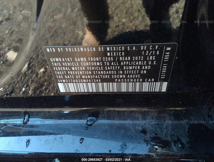 3VW217AU2GM041346