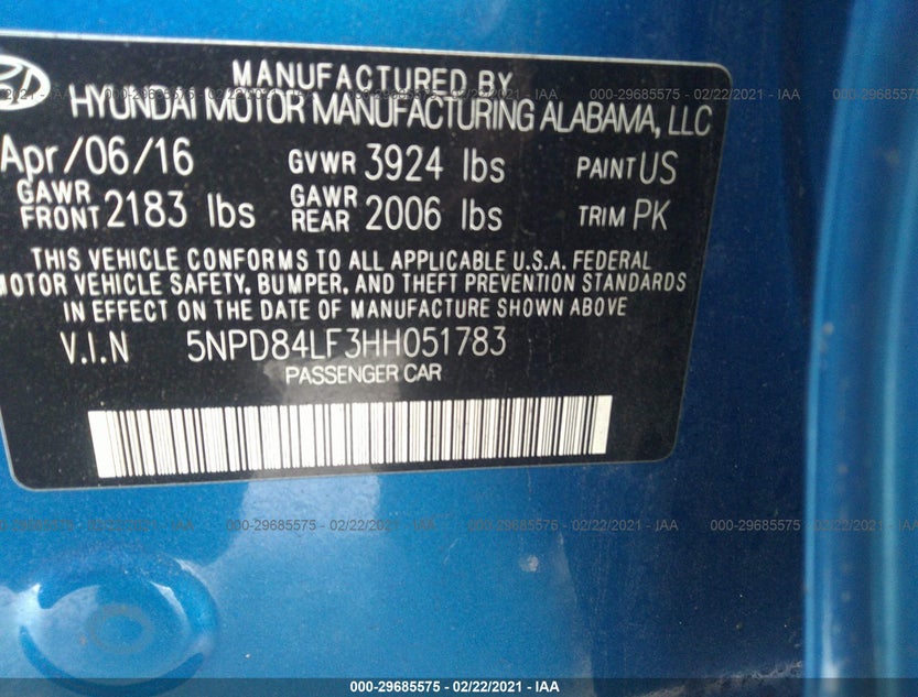 5NPD84LF3HH051783