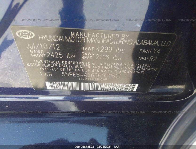 5NPEB4AC6DH559691