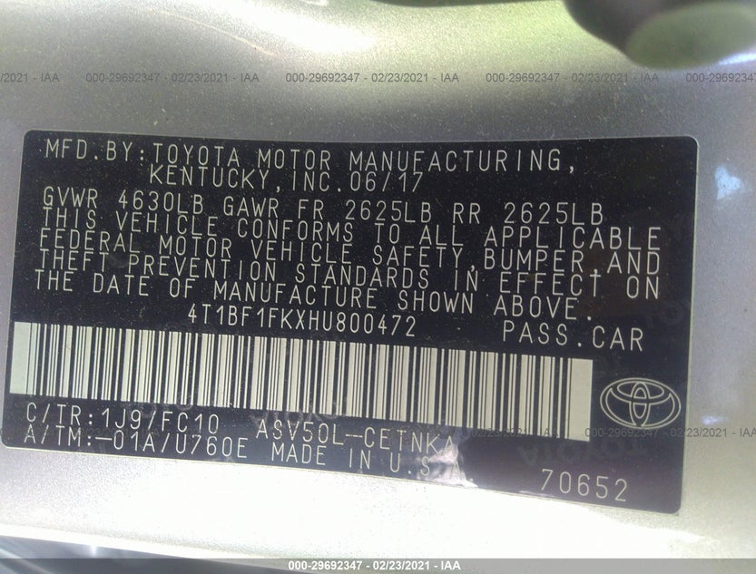 4T1BF1FKXHU800472