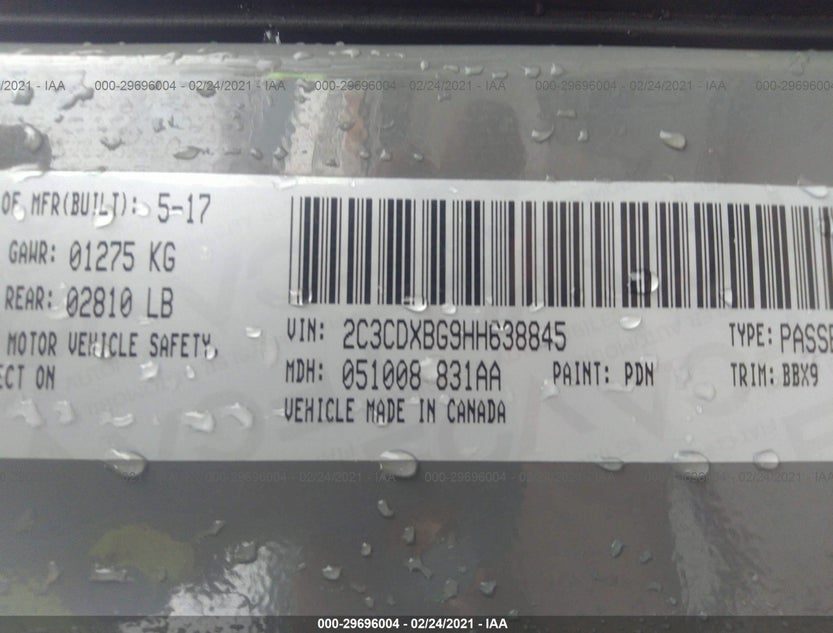 2C3CDXBG9HH638845