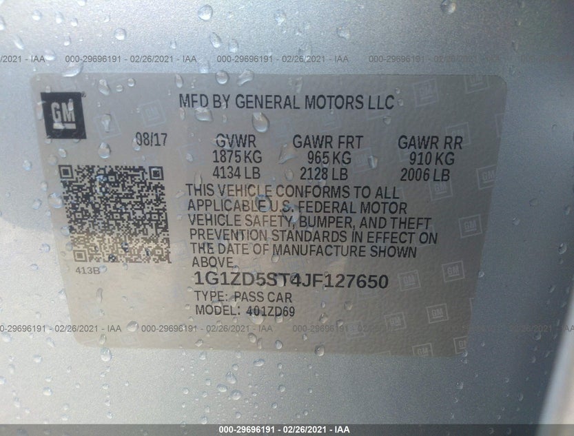 1G1ZD5ST4JF127650