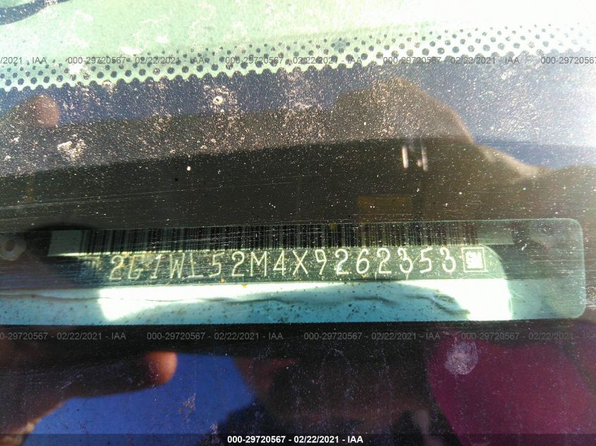 1999 Chevrolet Lumina VIN: 2G1WL52M4X9262353 Lot: 29720567